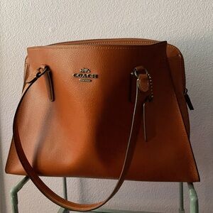 Coach orange Leather Shoulder Bag